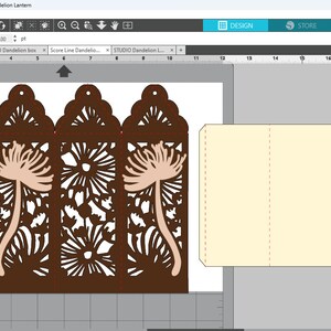 SVG Cutting File Cricut Dandelion Design Template Luminaries Lantern memorial Centerpiece Decor Dandelion Laser Silhouette Cameo Shadow Box image 3