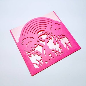 Modèle SVG Pâques lapins cartes Cricut Silhouette découpé au Laser Joyeuses Pâques carte enveloppe cadeaux Oeufs de Pâques printemps carte thème Pâques dxf ai