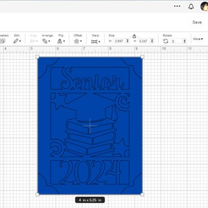SVG Graduation Invitation Card Senior 2024 Class of 2024 Cricut Cut ...