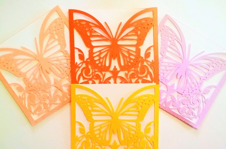 Monarch Butterfly Envelope SVG Template Cutting File ...