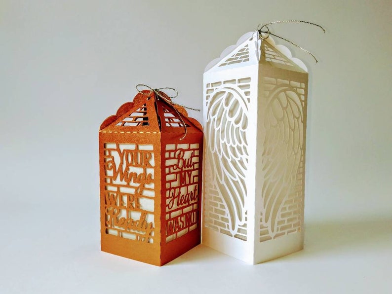 Download SVG Cut Files Template Cricut Angel Wings Lantern ...