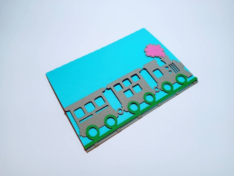 Download SVG Cut FILE Cricut Little Train Theme Invitation Templates | Etsy