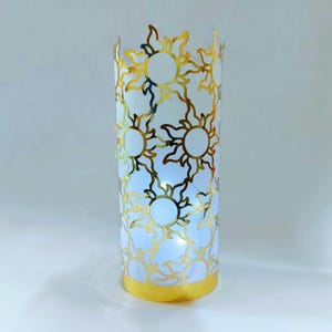 3D SVG SCHNITT DATEI Hochzeit Herzstück Vorlage Sonne Papier Laterne Märchen Brüder Grimm Mädchen Party Dekoration Cricut Silhouette Cameo Laser Cut
