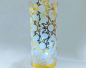 3D SVG CUT FILE Wedding Centerpiece Template Sun Paper Lantern Fairy Tales Grimm Brothers Girl Party Decor Cricut Silhouette Cameo Laser Cut