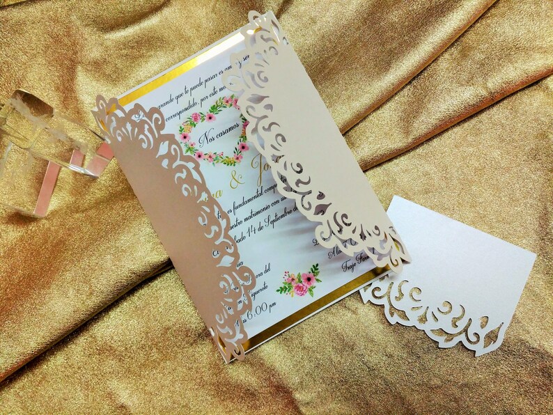 Download SVG Gate Fold Laser Cut Cards Wedding Invitation Template ...
