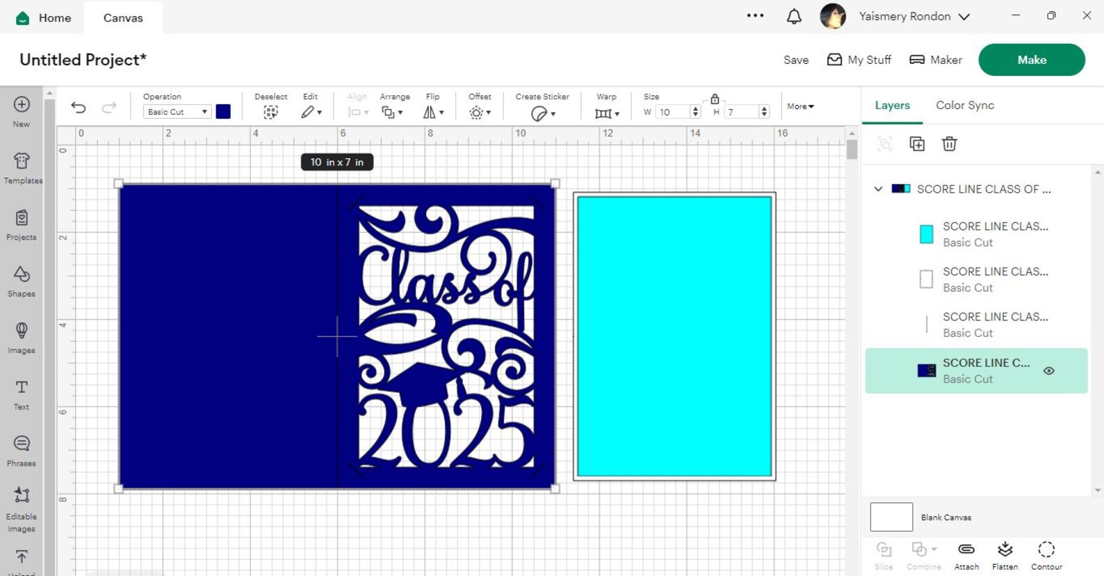 SVG Graduation Invitation Folder Card Class of 2026 Cricut Cut File Joy ...