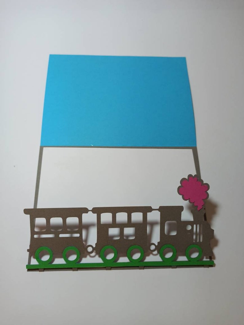 Download SVG Cut FILE Cricut Little Train Theme Invitation Templates | Etsy