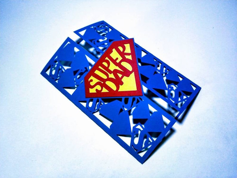 SVG Super Dad Gate Fold Card Cricut Happy Father's Day ...