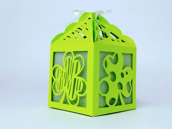 SVG Candy Box Template Saint Patricks Day Favor Box Gift Box Decor St. Patrick Day Cricut Cut Files SVG Silhouette Cameo Laser Cut Papercut