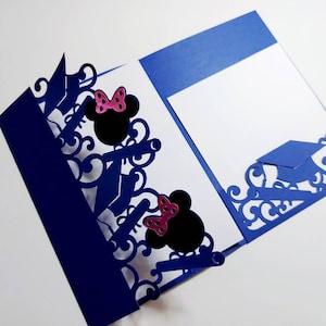 Graduation Invitation Card Class of 2025 SVG Cricut Senior Cut File Tri Fold Pocket greeting card Senior 2025 Laser Cut Silhouette Cameo SVG