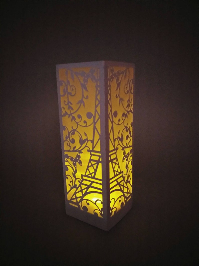 Download 3D SVG Template Lantern Eiffel Tower Centerpiece Party ...