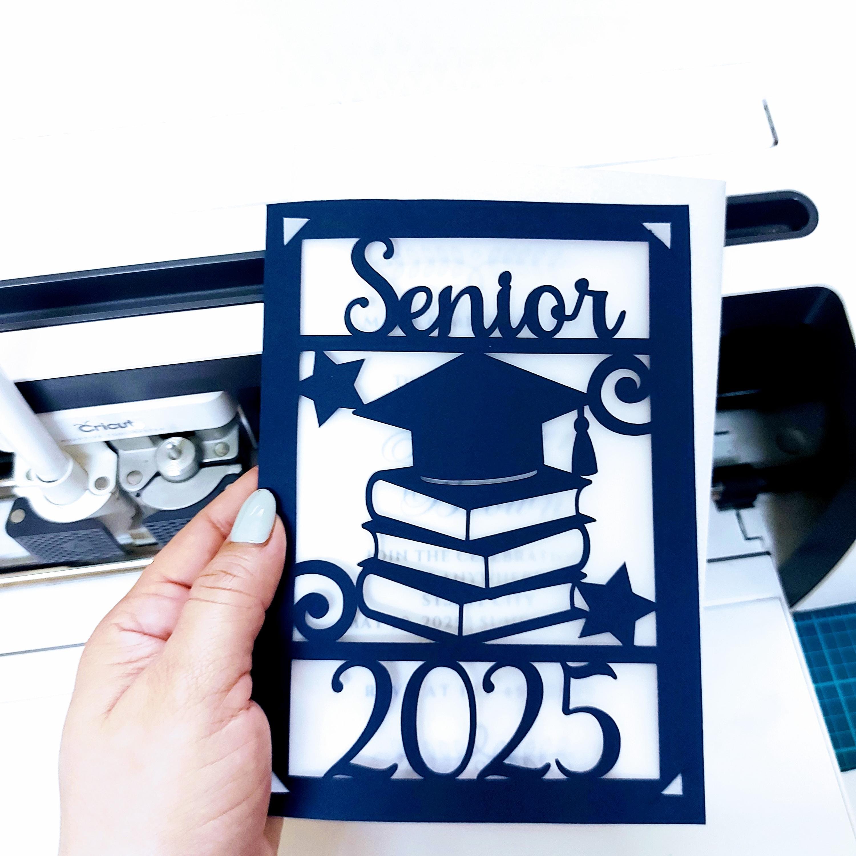 SVG Graduation Invitation Template Card Senior 2026 Cricut Cut File Joy ...