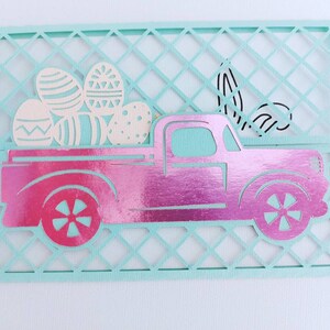 Tarjeta de Pascua de Cricut para dibujar y cortar svg Incluye video instructivo en YouTube Cricut Maker Explore Air 2 Huevos de Pascua Conejito de Pascua archivo dxf svg