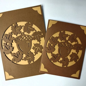 SVG Cut Files Autumn Thanksgiving Cards Insert Card Cricut Joy 4.25x5.5 in Cricut Maker 5x7 Nut birthday card Silhouette Cameo Fall Card svg
