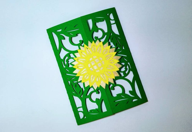 Download Sunflowers SVG Cricut Cut File Mothers Day Card Templates | Etsy