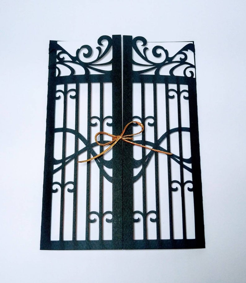 SVG Cricut Laser Cut Files Gate Fold Wedding Invitation ...
