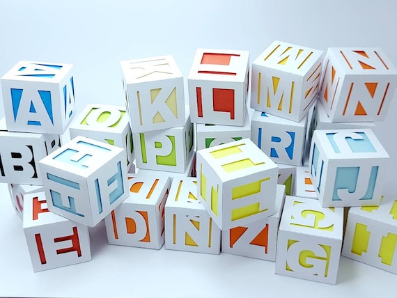 Download 3d Alphabet Svg Cut Files Cube Cricut 3d Letters Png Baby Etsy