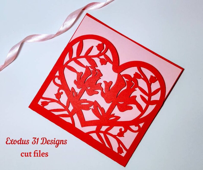 Download Svg Cut Files Cards Cricut Envelope Card Invitations Heart Flowers Romantic Card Wedding Anniversary Cut File Laser Cut Silhouette Cameo Dxf Paper Paper Party Supplies Deshpandefoundationindia Org