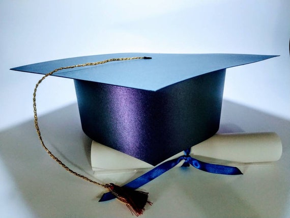 3D Graduation Cap SVG Template, DIY Cricut Cut File (Digital Download) Class of 2026 Senior Laser Silhouette Cameo