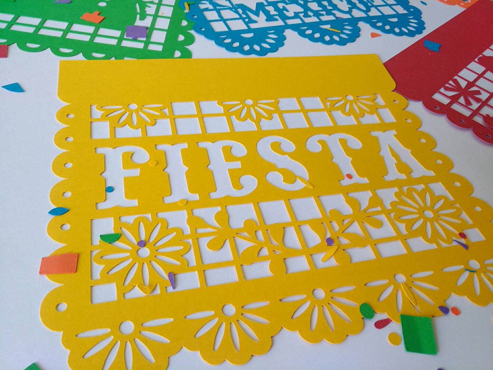 Printable Coco Papel Picado Template