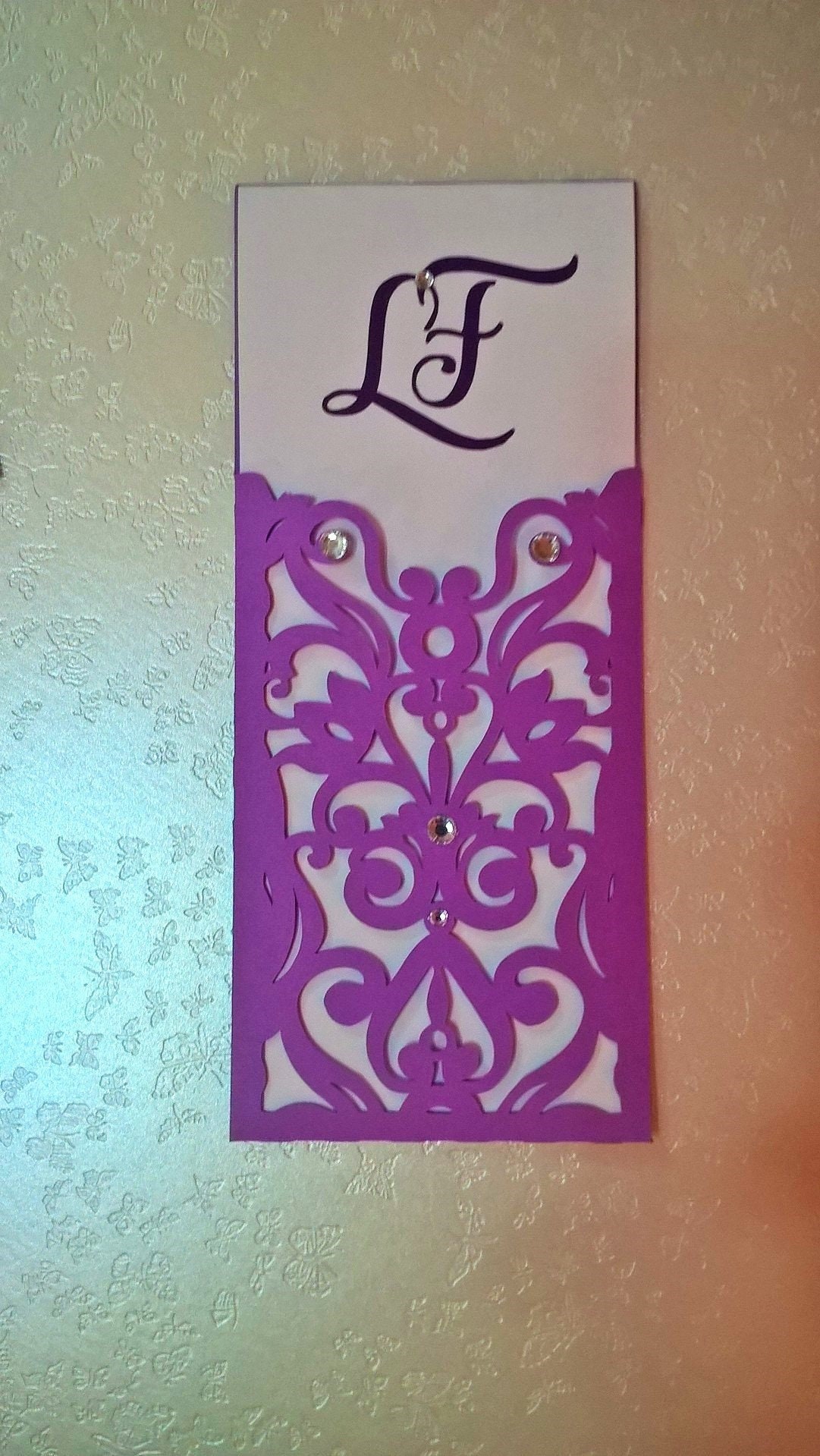 Small Envelope Wedding Invitation SVG Template Cutting File Etsy