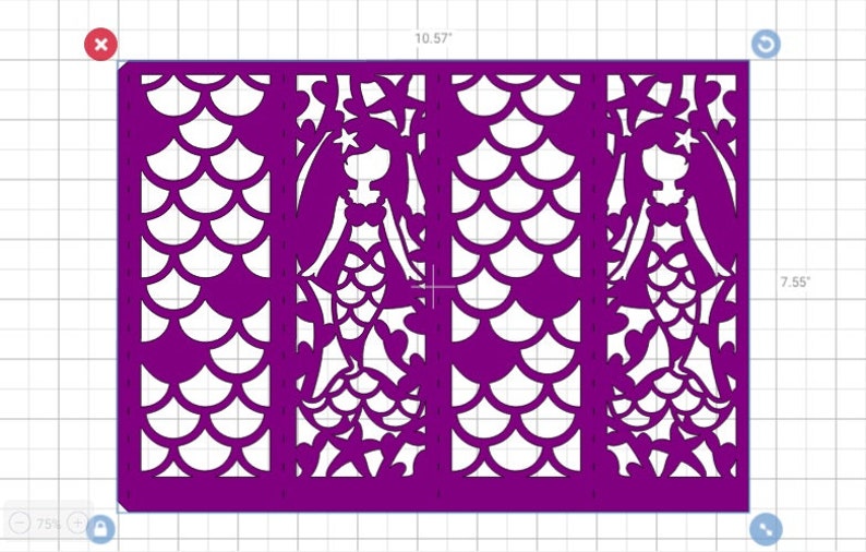 Centro de mesa con linterna SVG de sirena, plantilla de corte láser Cricut, decoración de fiesta de sirena para niña de cumpleaños, archivo de corte de luminarias, silueta láser Cricut imagen 6