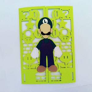 Modèle de carte de pliage de fichier SVG en couches Gamer fichier coupé vidéo Cricut Silhouette Cameo invitations carte d'anniversaire de joueur carte de fête des pères garçon