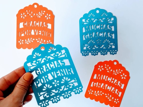 SVG cut files Template Cricut Joy Tag gracias por venir baptism first communion Papel Picado TAGS Laser Cut Silhouette Cameo Cricut Souvenir