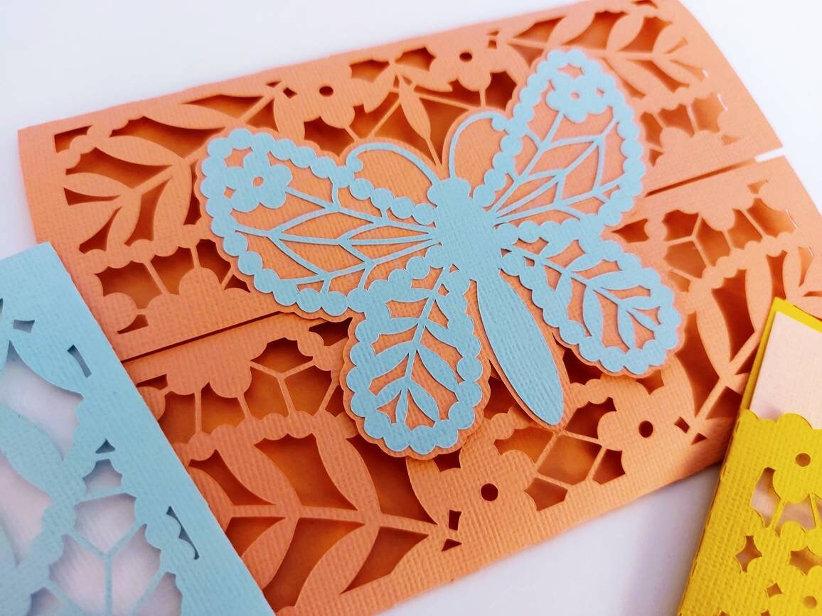 Butterfly Cards 3 Templates SVG Cut Files Cricut Birthday Butterflies ...