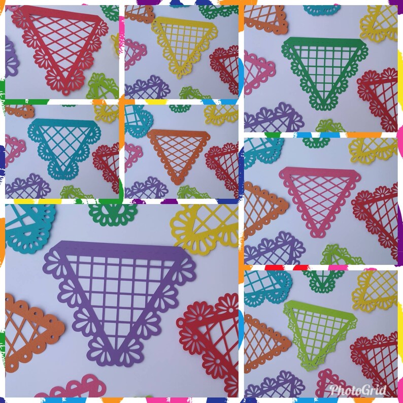 SVG FILES for CRICUT Blank Banners Templates Papel Picado