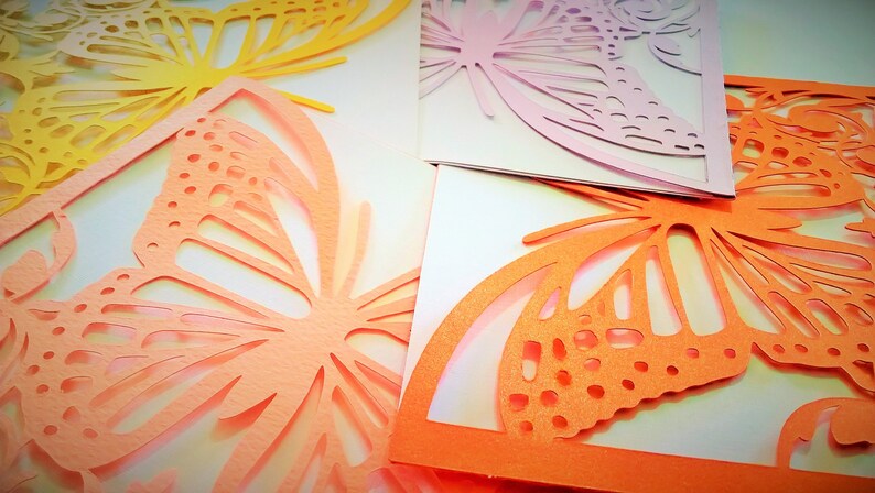 Download Monarch Butterfly Envelope SVG Template Cutting File ...
