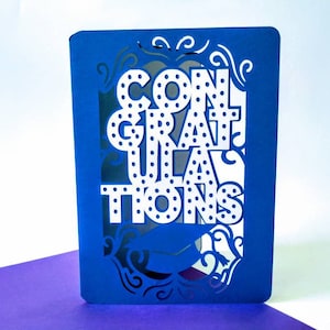 SVG Cut File Cricut Folder Card Greeting Card Senior 2024 Congratulations Class of 2024 Laser Cut Silhouette Cameo Graduation Die Cut svg