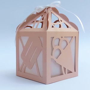 SVG Ice Cream Box gesneden bestanden sjabloon gunst vak babyshower eerste verjaardag ijs partij gunsten Cricut Silhouette Cameo zomer vak popsicle