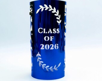 3D SVG Class of 2026 Paper Lantern Template Senior Cricut Centerpiece Cut Files Silhouette Laser Cut Graduation