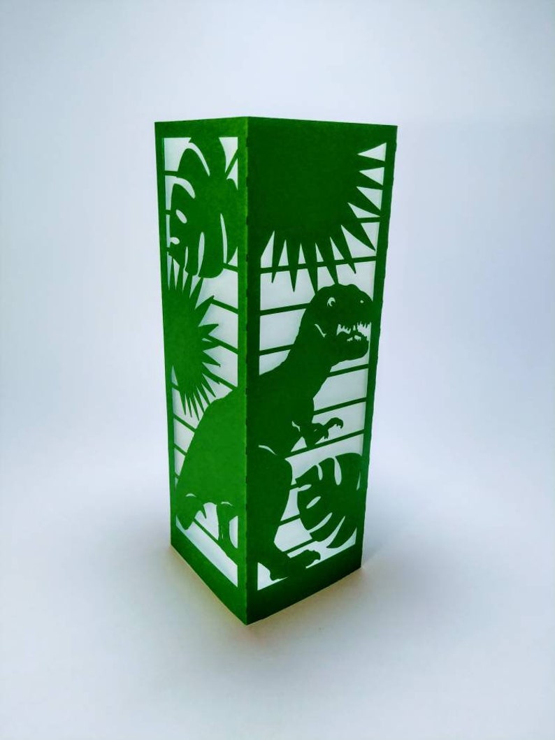 Lantern SVG Cricut Template Tyrannosaurus Rex Dinosaurs Room Etsy
