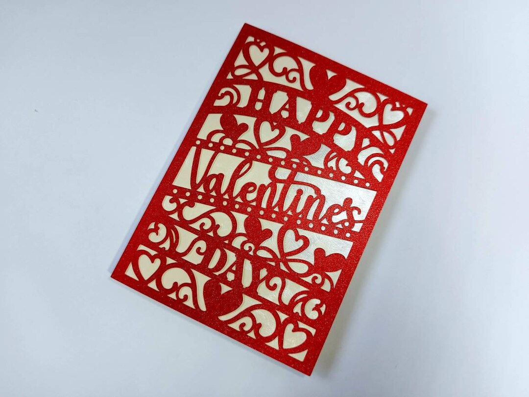 Valentine's Day Card Cricut SVG Layered Cut File Heart Puzzle Svg Svg ...