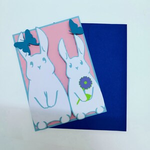 Conigli pasquali SVG Gate Fold Card Cricut Silhouette Cameo Laser Cut Regali di buona Pasqua Coniglietto pasquale Uova di Pasqua modelli Biglietti per bambini svg
