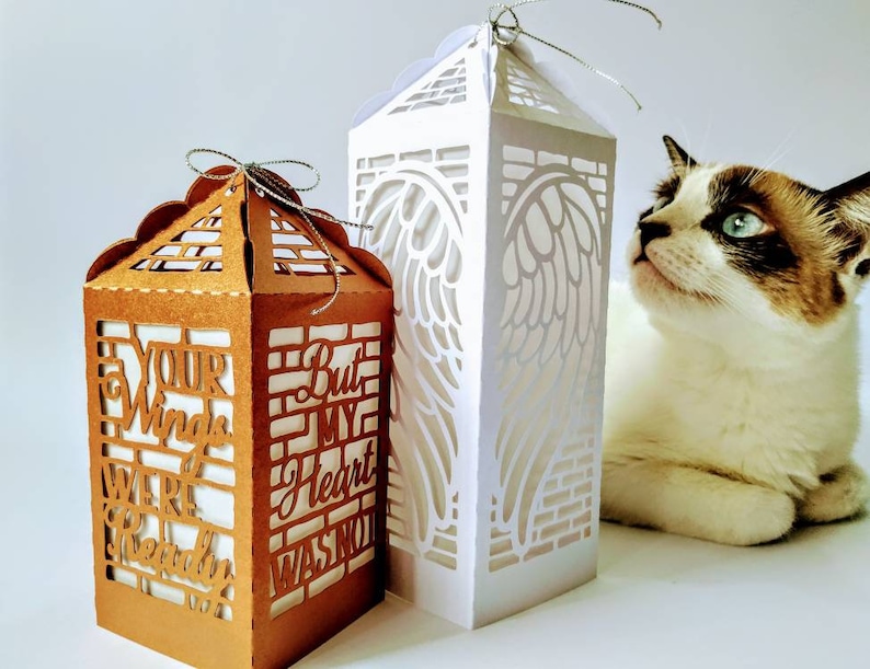 Download SVG Cut Files Template Cricut Angel Wings Lantern ...