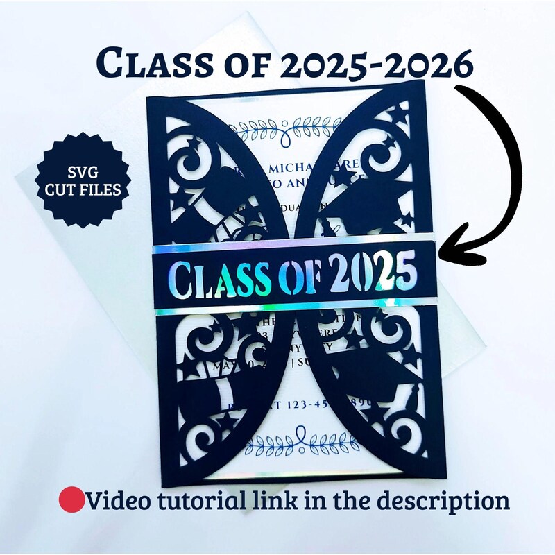 Graduation Invitations Svg - Etsy