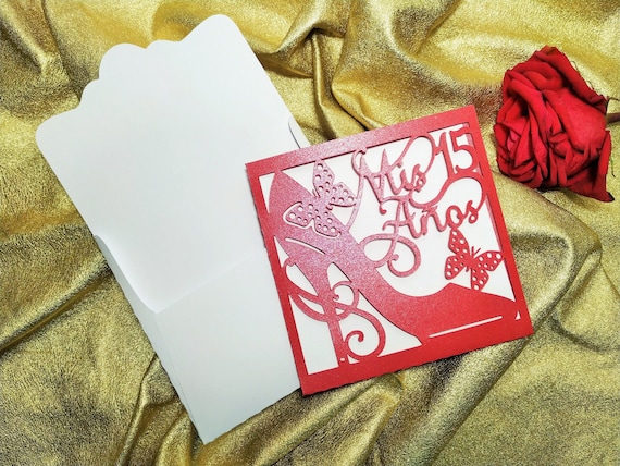 Download Laser Cut Invitation 15 Years Envelope Template Invitation Svg Etsy Yellowimages Mockups