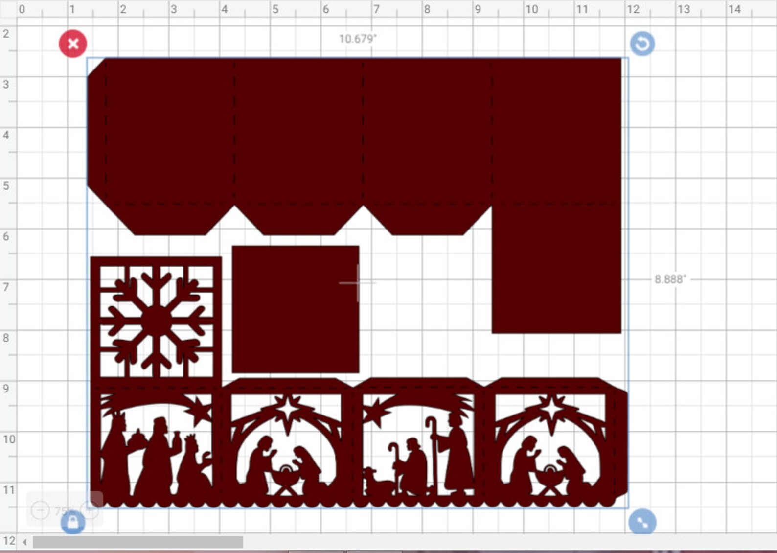 Christmas Ornament Box SVG Template Round Ball Manger Favor Etsy