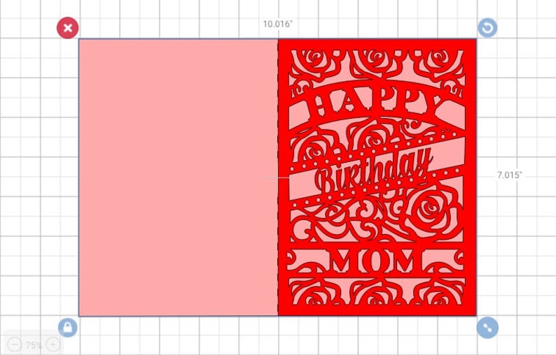 Download 2 SVG Cut Files Cricut Happy Birthday Mom Template Folder ...