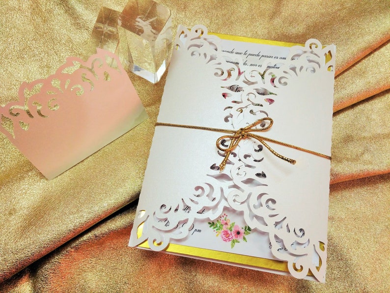 Download SVG Gate Fold Laser Cut Cards Wedding Invitation Template ...