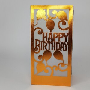 SVG Template Happy Birthday Lantern Customizable SVG Name Age Number Luminarie Cut Files Cutting ...