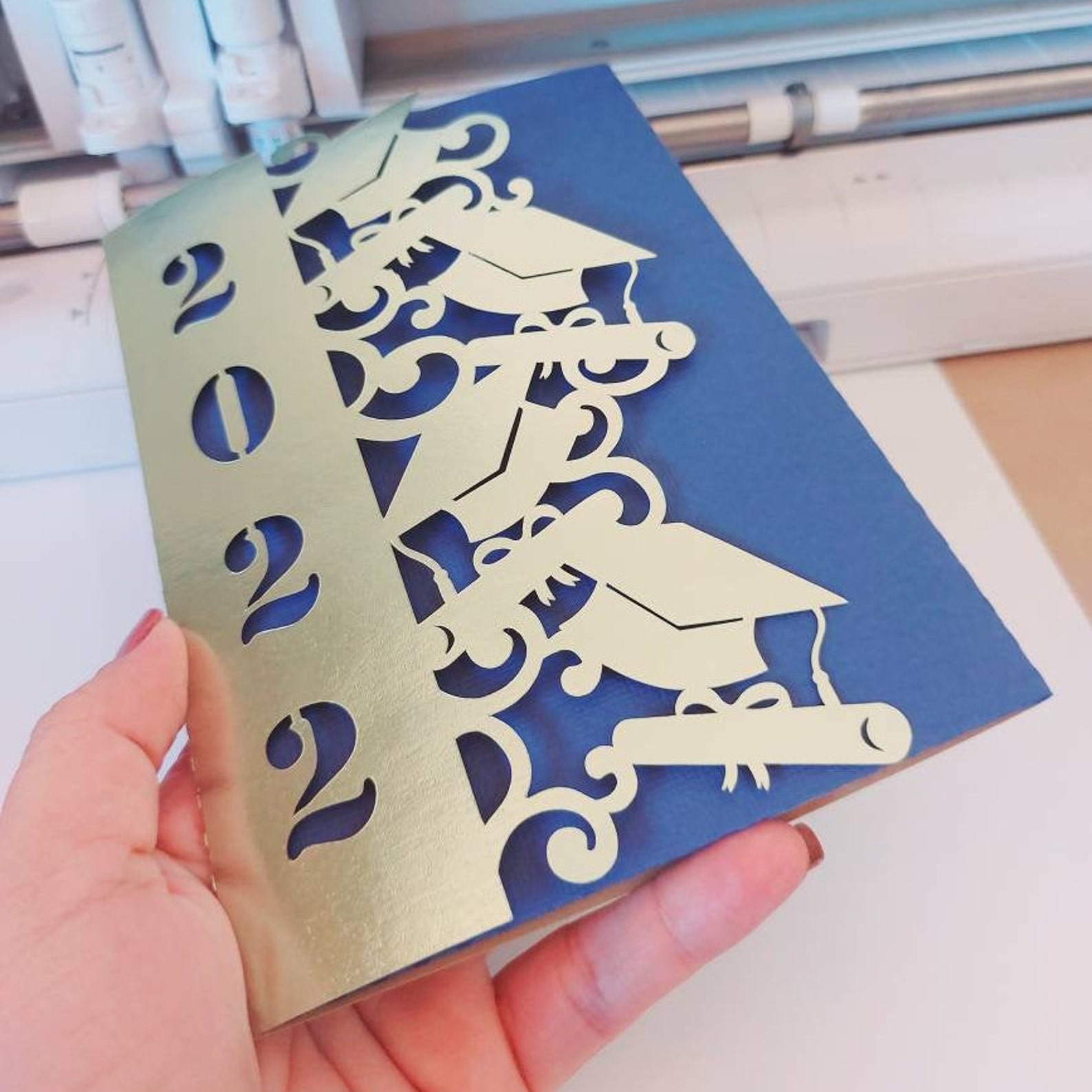 SVG Graduation Invitation Card Class of 2022 SVG Cricut Senior Etsy UK