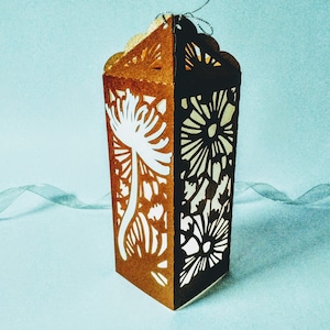 SVG Cutting File Cricut Dandelion Design Template Luminaries Lantern memorial Centerpiece Decor Dandelion Laser Silhouette Cameo Shadow Box image 1