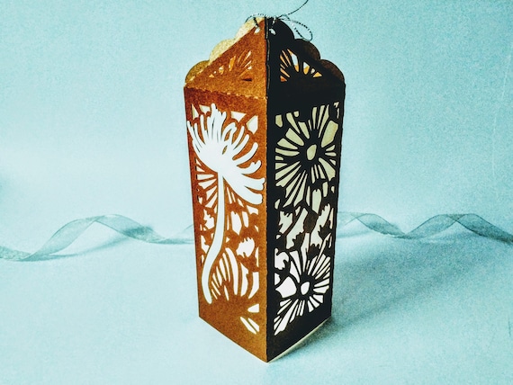 SVG Cutting File Cricut Dandelion Design Template Luminaries Lantern memorial Centerpiece Decor Dandelion Laser Silhouette Cameo Shadow Box