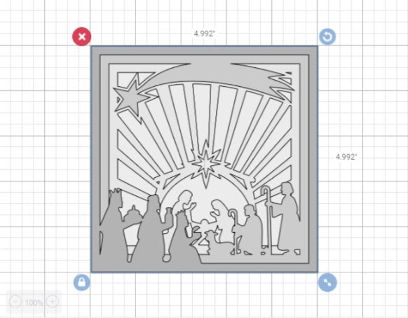 Download Four Layers SVG Cricut Nativiy Scene light box Template ...