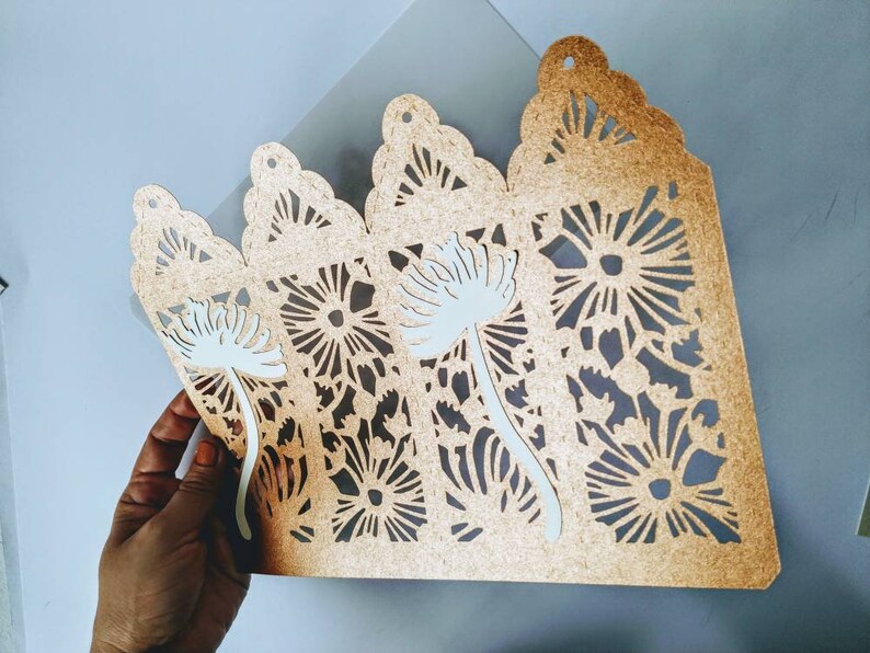 SVG Cutting File Cricut Dandelion Design Template Luminaries Lantern memorial Centerpiece Decor Dandelion Laser Silhouette Cameo Shadow Box image 4