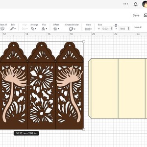 SVG Cutting File Cricut Dandelion Design Template Luminaries Lantern memorial Centerpiece Decor Dandelion Laser Silhouette Cameo Shadow Box image 2